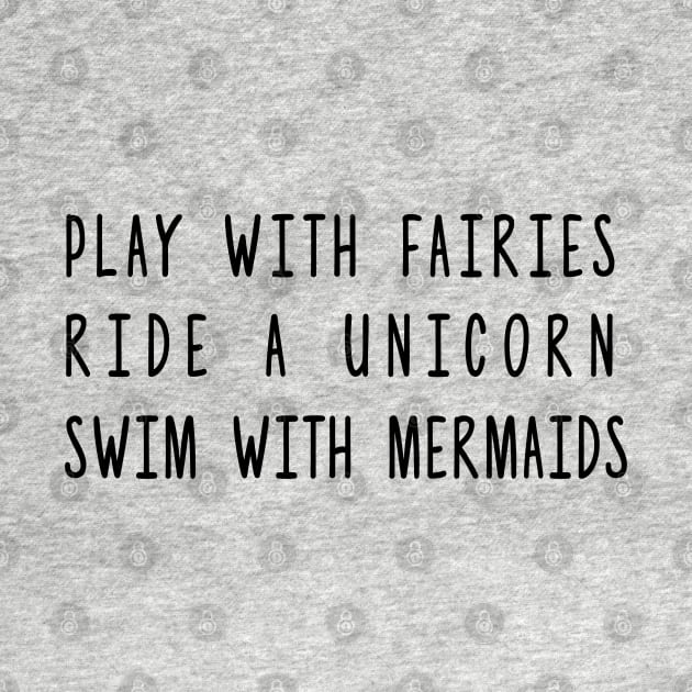 Play With Fairies Ride A Unicorn Swim With Mermaids by hothippo